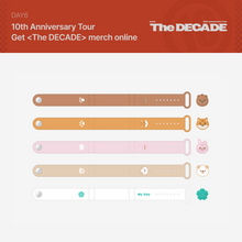 Load image into Gallery viewer, [PREORDER] DAY6 10th Anniversary Tour &#39;The DECADE&#39; Official MD - LIGHT BAND STRAP &amp; CHARM SET 2025 Ver.
