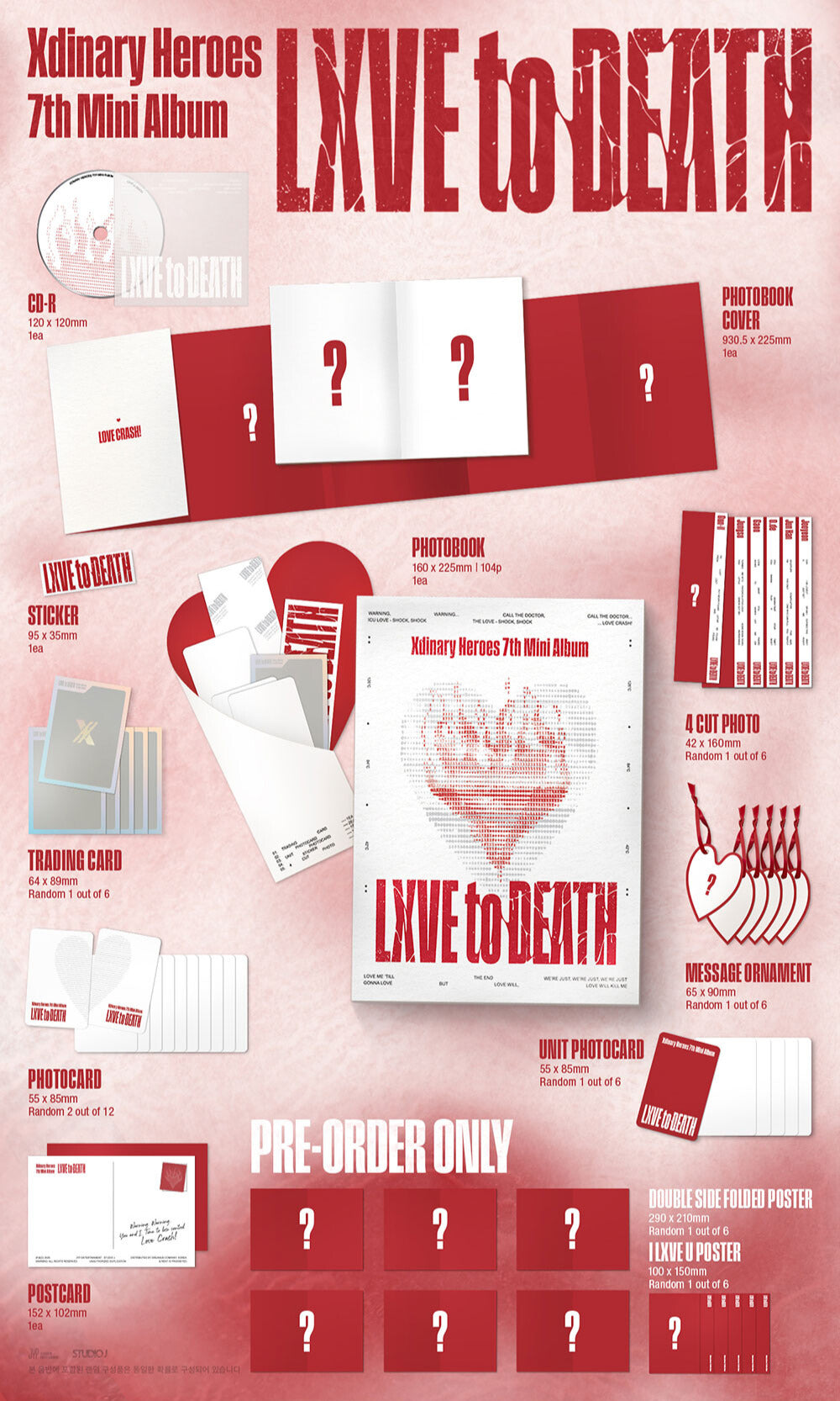 [PREORDER] Xdinary Heroes 7th Mini Album 'LXVE to DEATH' (Photobook Ver.)