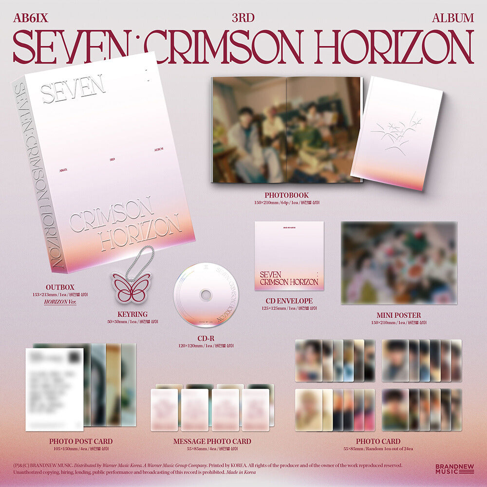 AB6IX 3rd Full Album 'SEVEN : CRIMSON HORIZON' (Photobook Ver