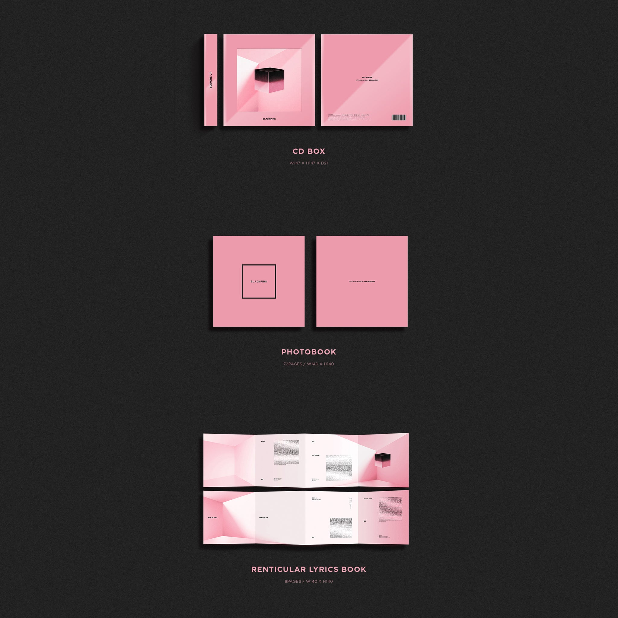 K-POP・アジア Blackpink Square up Set BLACKPINK - SQUARE UP バージョン選択可能 CD 韓国盤 公式