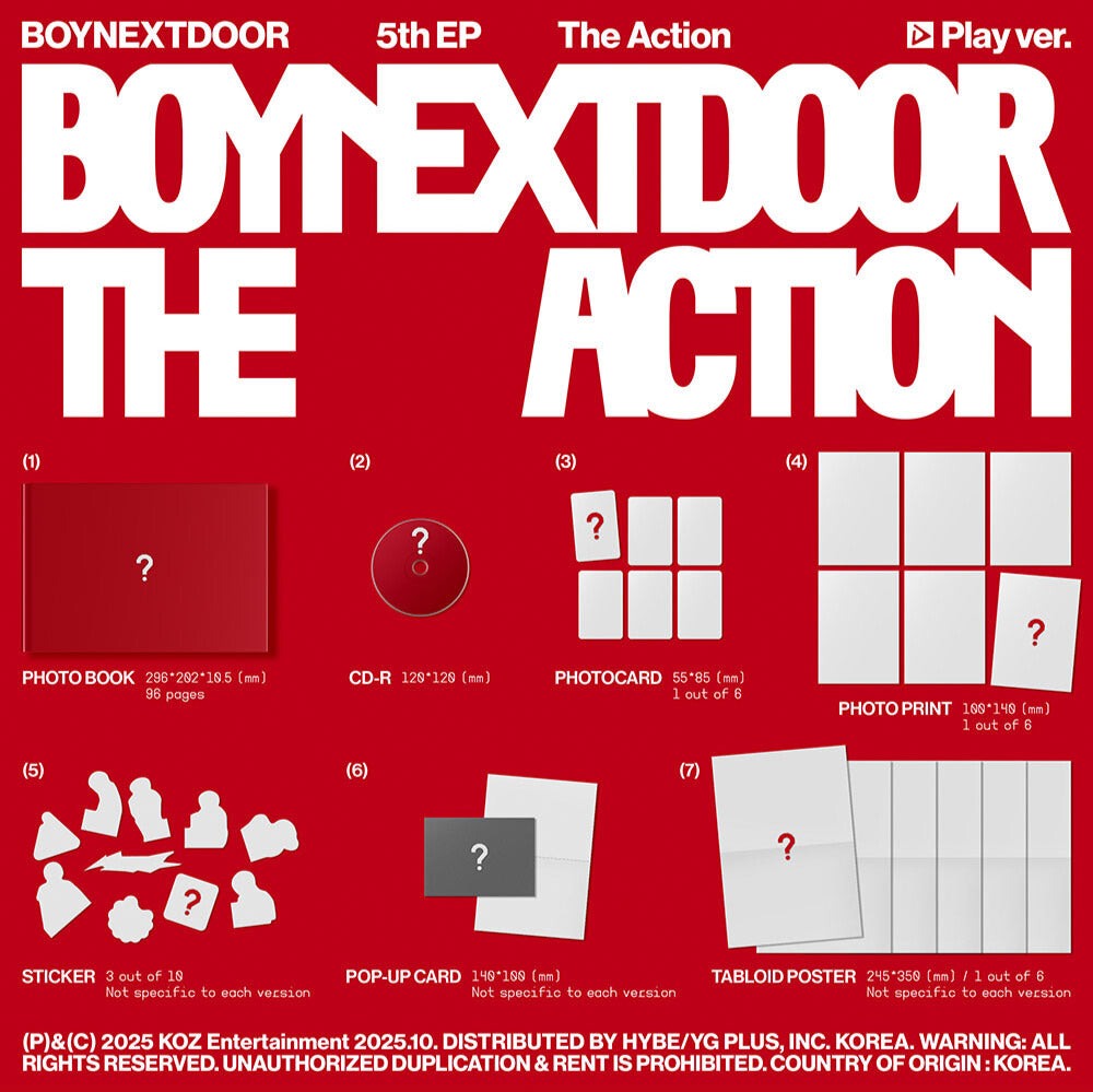 [PREORDER] BOYNEXTDOOR 5th Mini Album 'The Action'