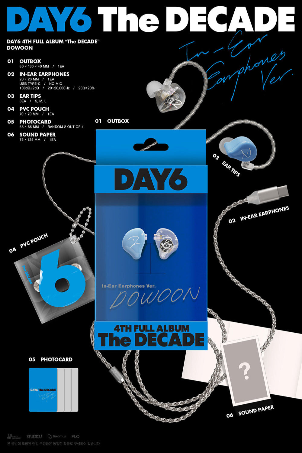 [PREORDER] DAY6 4th Full Album 'The DECADE' (In-Ear Earphones Ver.)