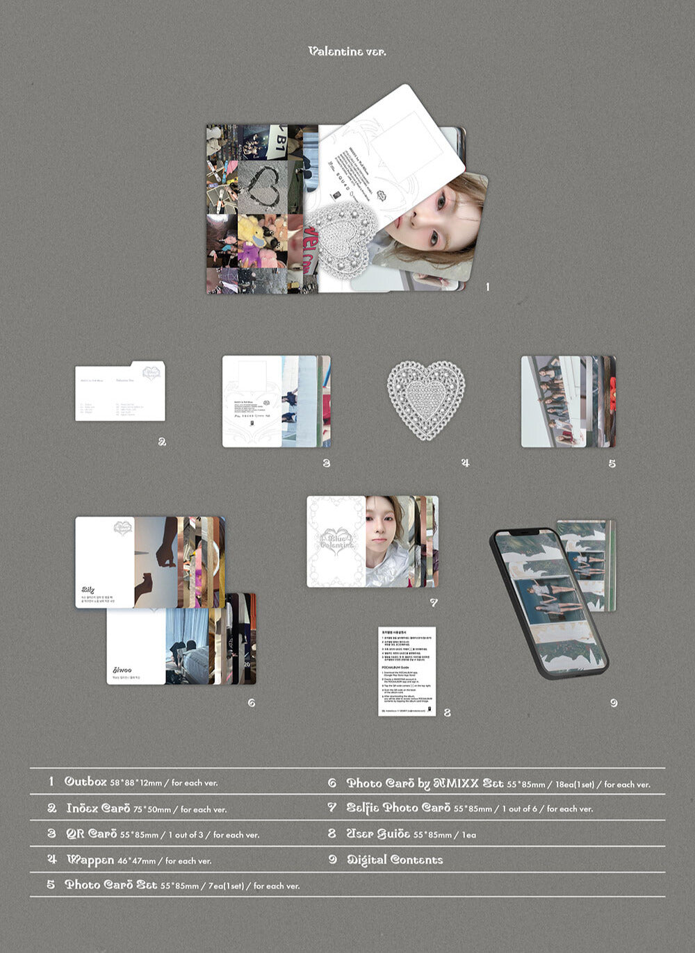 NMIXX blue valentine popmerch 澳门 トレカ ktown4u.com : NMIXX - [[Blue Valentine: inside the heart] MD