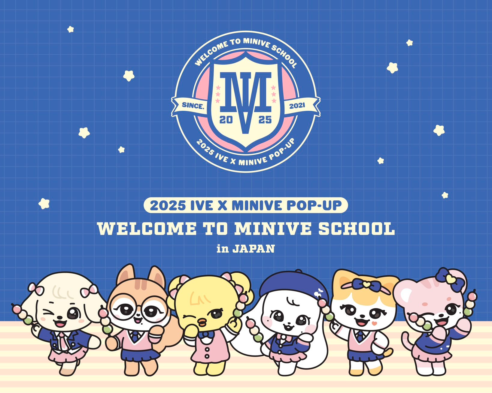 PREORDER] IVE x MINIVE POP-UP STORE 'MINIVE SCHOOL' in TOKYO