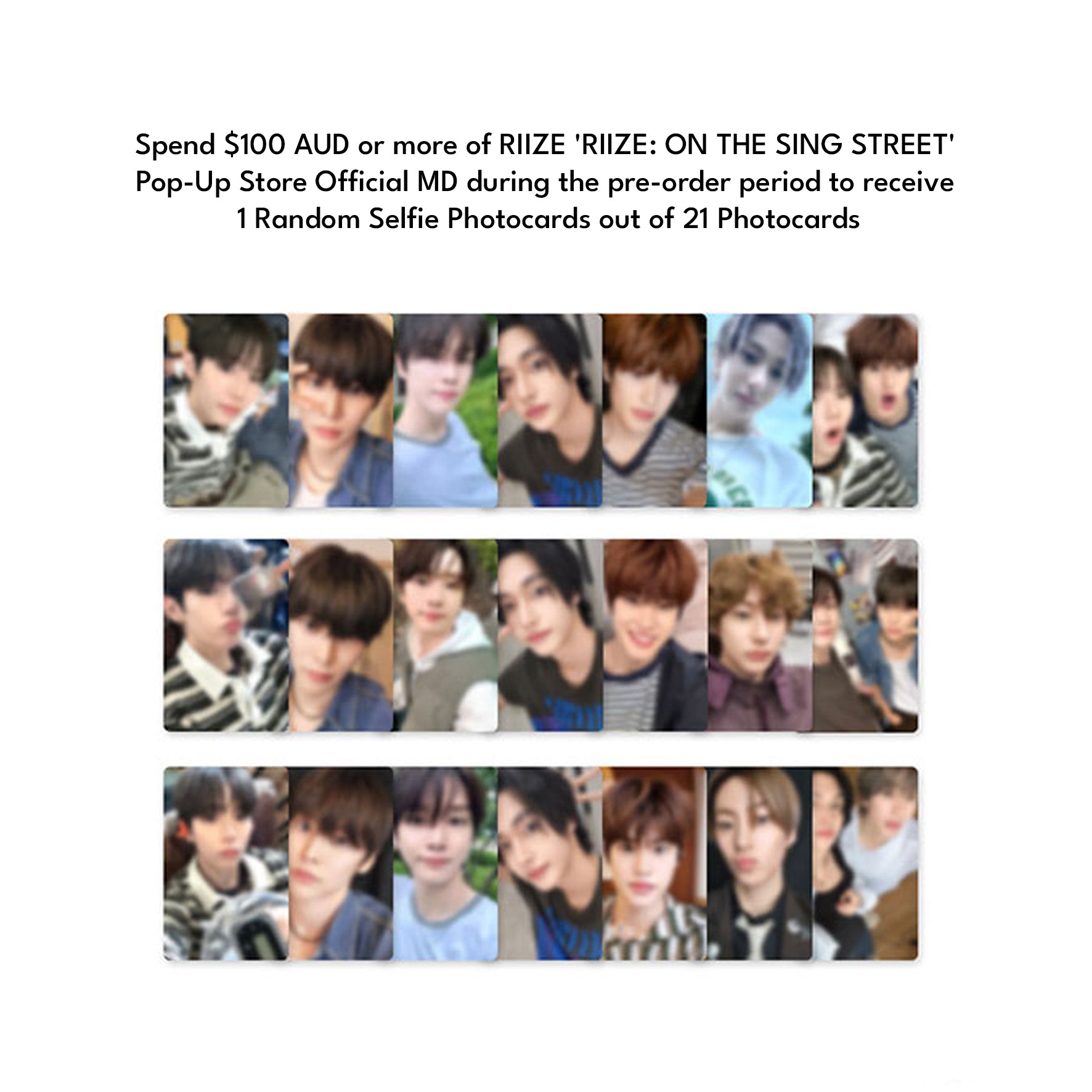 RIIZE 'RIIZE: ON THE SING STREET' Pop-Up Store Official MD