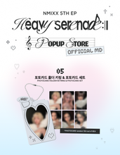 Load image into Gallery viewer, NMIXX 5th EP 'Heavy Serenade' Pop-up Store Official MD - Photocard Holder Keyring &amp; Photocard Set
