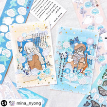 Load image into Gallery viewer, Shocking Pink Rose Sticker - Peony Painting
