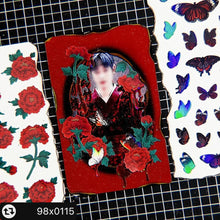 Load image into Gallery viewer, Shocking Pink Rose Sticker - Peony Painting
