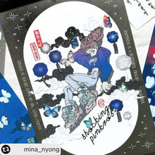 Load image into Gallery viewer, Shocking Pink Rose Sticker - Glowing Clouds
