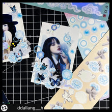 Load image into Gallery viewer, Shocking Pink Rose Sticker - Glowing Clouds
