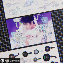 Load image into Gallery viewer, Shocking Pink Rose Sticker - Glowing Clouds
