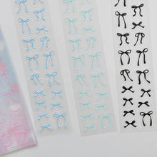 Load image into Gallery viewer, Shocking Pink Rose Sticker - Ribbon Bow
