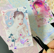 Load image into Gallery viewer, Shocking Pink Rose Sticker - Pearl Chain
