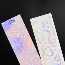 Load image into Gallery viewer, Shocking Pink Rose Sticker - Pearl Chain
