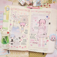 Load image into Gallery viewer, Shocking Pink Rose Sticker - Roseroll Series
