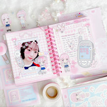 Load image into Gallery viewer, Shocking Pink Rose Sticker - Roseroll Series
