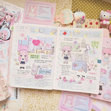 Load image into Gallery viewer, Shocking Pink Rose Sticker - Roseroll Series
