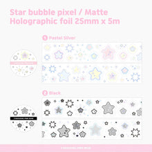 Load image into Gallery viewer, Shocking Pink Rose Kiss Cut Sticker Tape - Bubble Star

