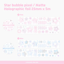 Load image into Gallery viewer, Shocking Pink Rose Sticker - Purikura Star Kiss Cut Tape
