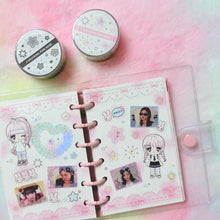 Load image into Gallery viewer, Shocking Pink Rose Kiss Cut Sticker Tape - Bubble Star
