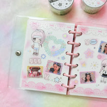 Load image into Gallery viewer, Shocking Pink Rose Kiss Cut Sticker Tape - Bubble Star
