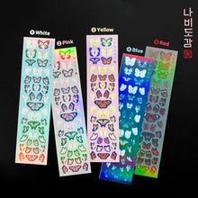 Load image into Gallery viewer, Shocking Pink Rose Sticker - Butterfly Painting
