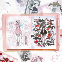 Load image into Gallery viewer, Shocking Pink Rose Sticker - Glowing Clouds
