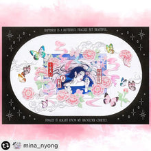 Load image into Gallery viewer, Shocking Pink Rose Sticker - Peony Painting
