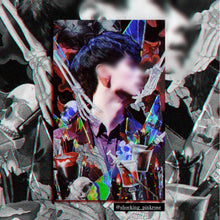 Load image into Gallery viewer, Shocking Pink Rose Sticker - Skeleton Hands
