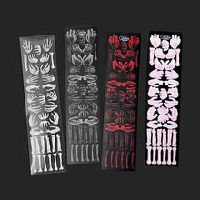 Load image into Gallery viewer, Shocking Pink Rose Sticker - Skeleton Hands
