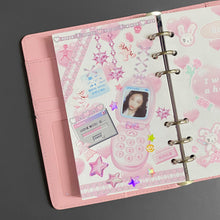 Load image into Gallery viewer, Shocking Pink Rose Sticker - Steel Star
