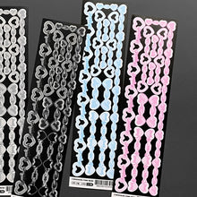 Load image into Gallery viewer, Shocking Pink Rose Sticker - Heart Chain
