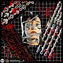 Load image into Gallery viewer, Shocking Pink Rose Sticker - Goth Ornament
