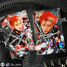 Load image into Gallery viewer, Shocking Pink Rose Sticker - Goth Ornament
