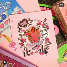 Load image into Gallery viewer, Shocking Pink Rose Sticker - Smoke
