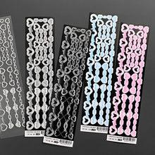 Load image into Gallery viewer, Shocking Pink Rose Sticker - Heart Chain
