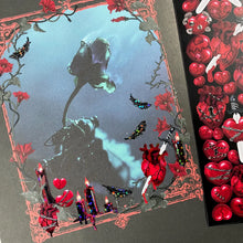 Load image into Gallery viewer, Shocking Pink Rose Sticker - Broken Heart
