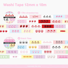 Load image into Gallery viewer, Shocking Pink Rose Washi Tape - Real Label Tape
