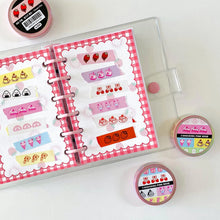 Load image into Gallery viewer, Shocking Pink Rose Washi Tape - Real Label Tape
