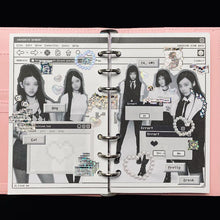 Load image into Gallery viewer, Shocking Pink Rose Sticker - Error Message Pack (Sticker Set)
