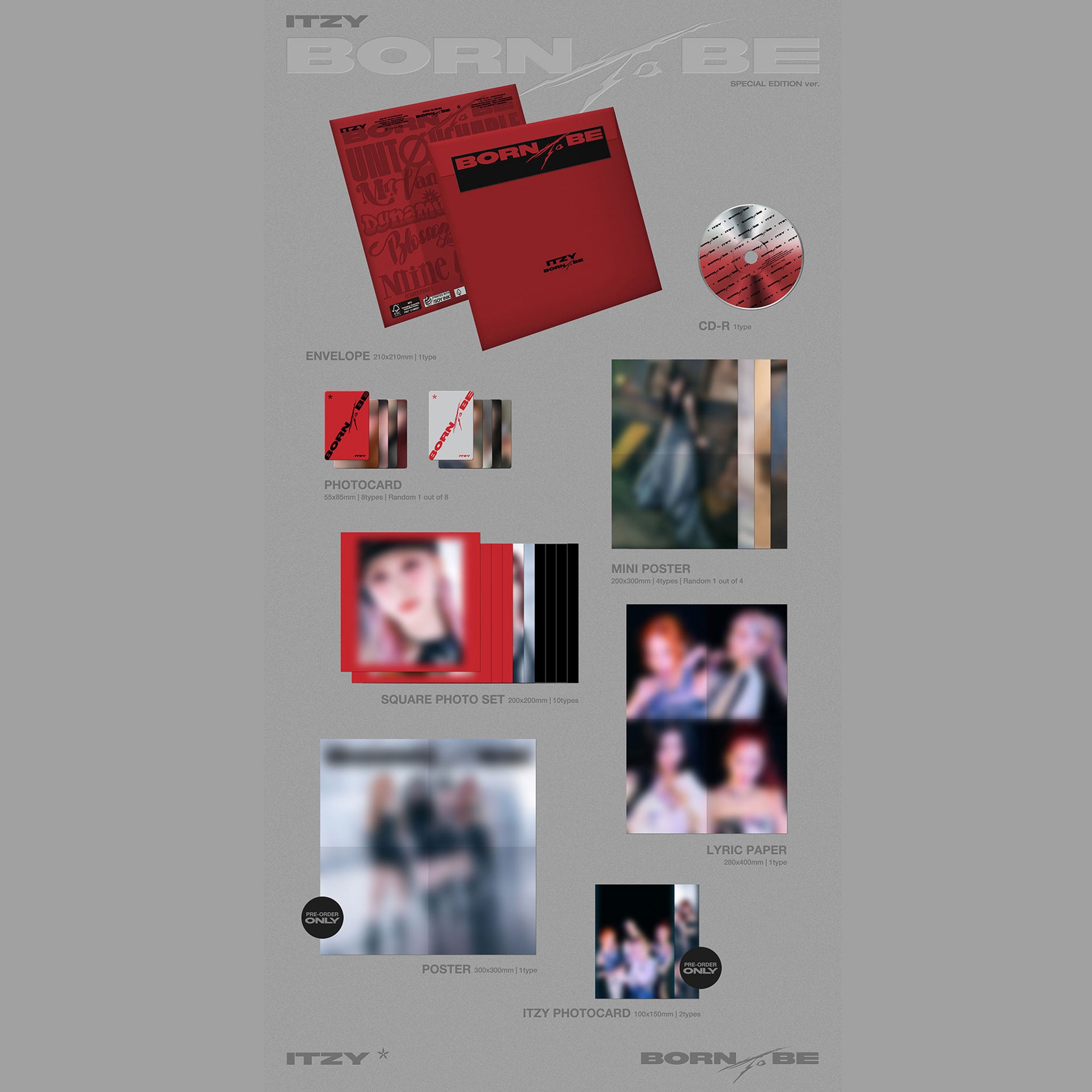 ITZY 2nd Full Album 'BORN TO BE' (SPECIAL EDITION/ UNTOUCHABLE Ver