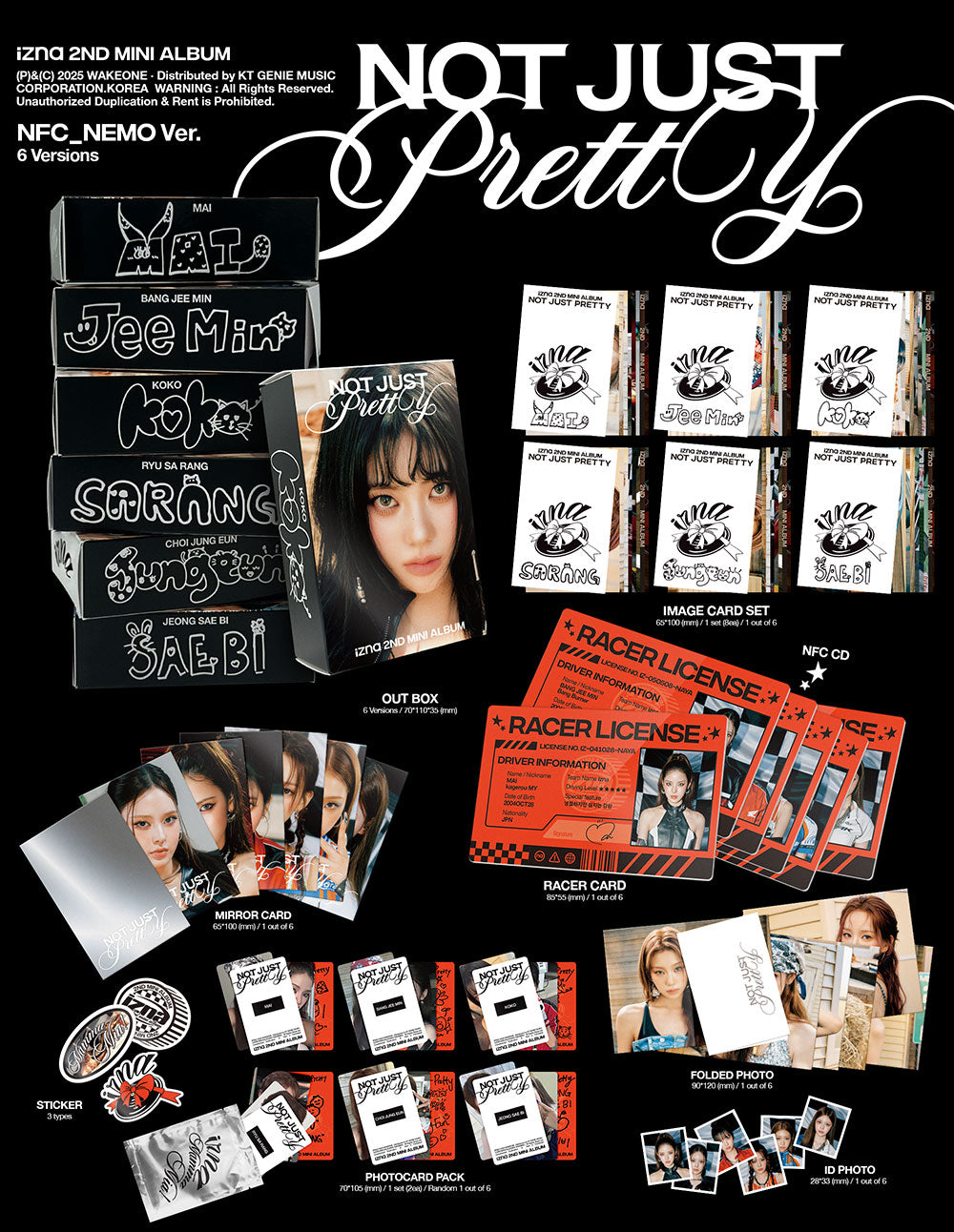 [PREORDER] izna 2nd Mini Album 'Not Just Pretty' (NFC Nemo Ver.)
