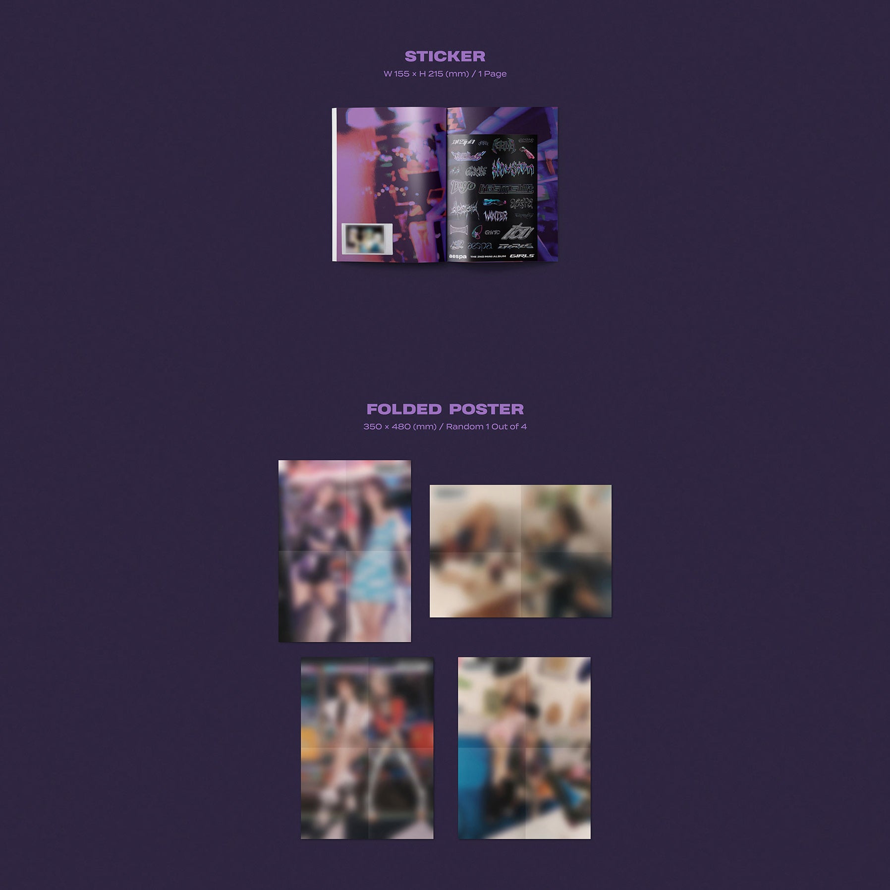 AESPA 2ND MINI ALBUM GIRLS KWANGYA VER. POSTER | VERSION A - Kpop USA AESPA 2ND MINI ALBUM GIRLS KWANGYA VER. POSTER | VERSION A - Kpop USA