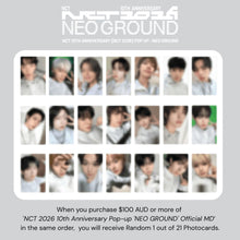 Load image into Gallery viewer, [PREORDER] NCT 2026 10th Anniversary Pop-up 'NEO GROUND' Official MD - Player Photo Set
