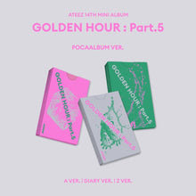 Load image into Gallery viewer, [PREORDER] ATEEZ 14th Mini Album 'GOLDEN HOUR : Part.5' (POCAALBUM Ver.)
