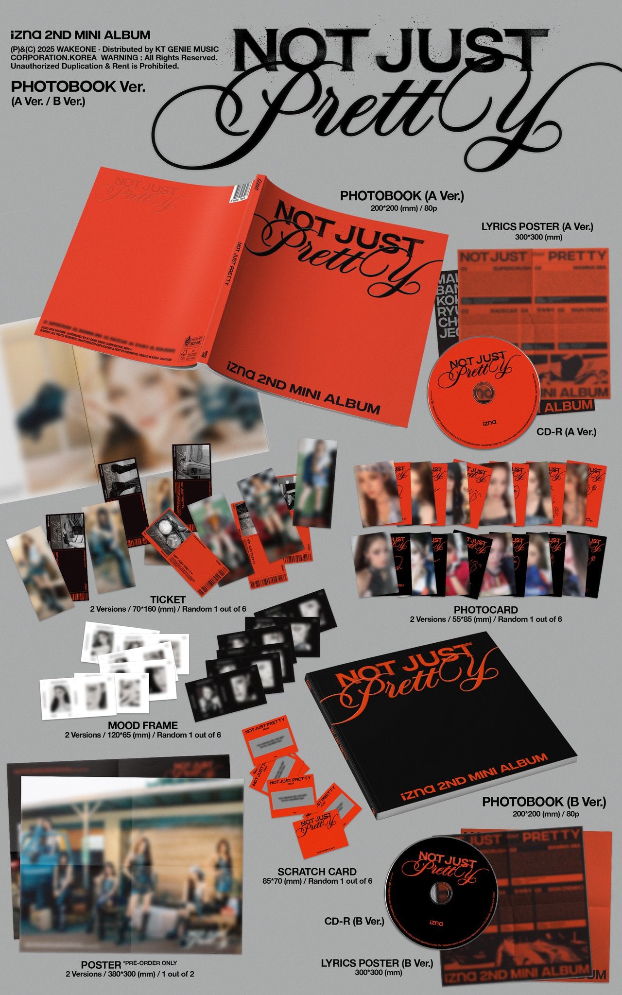 izna 2nd Mini Album 'Not Just Pretty' - Signed Album – K-POP BAZAAR