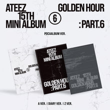 Load image into Gallery viewer, [PREORDER] ATEEZ 15th Mini Album 'GOLDEN HOUR : Part.6' (POCAALBUM Ver.)
