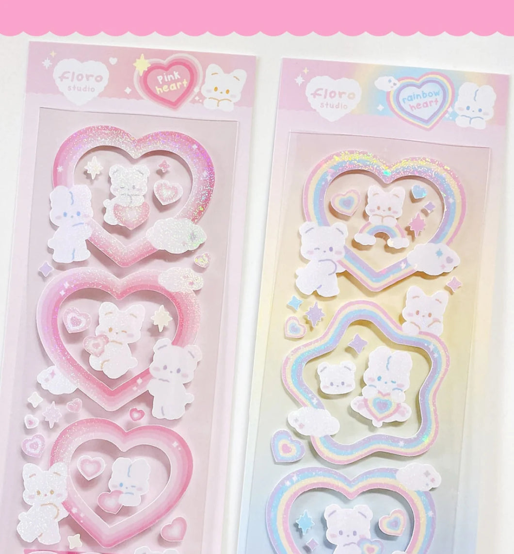 Floro Sticker - Rainbow Heart