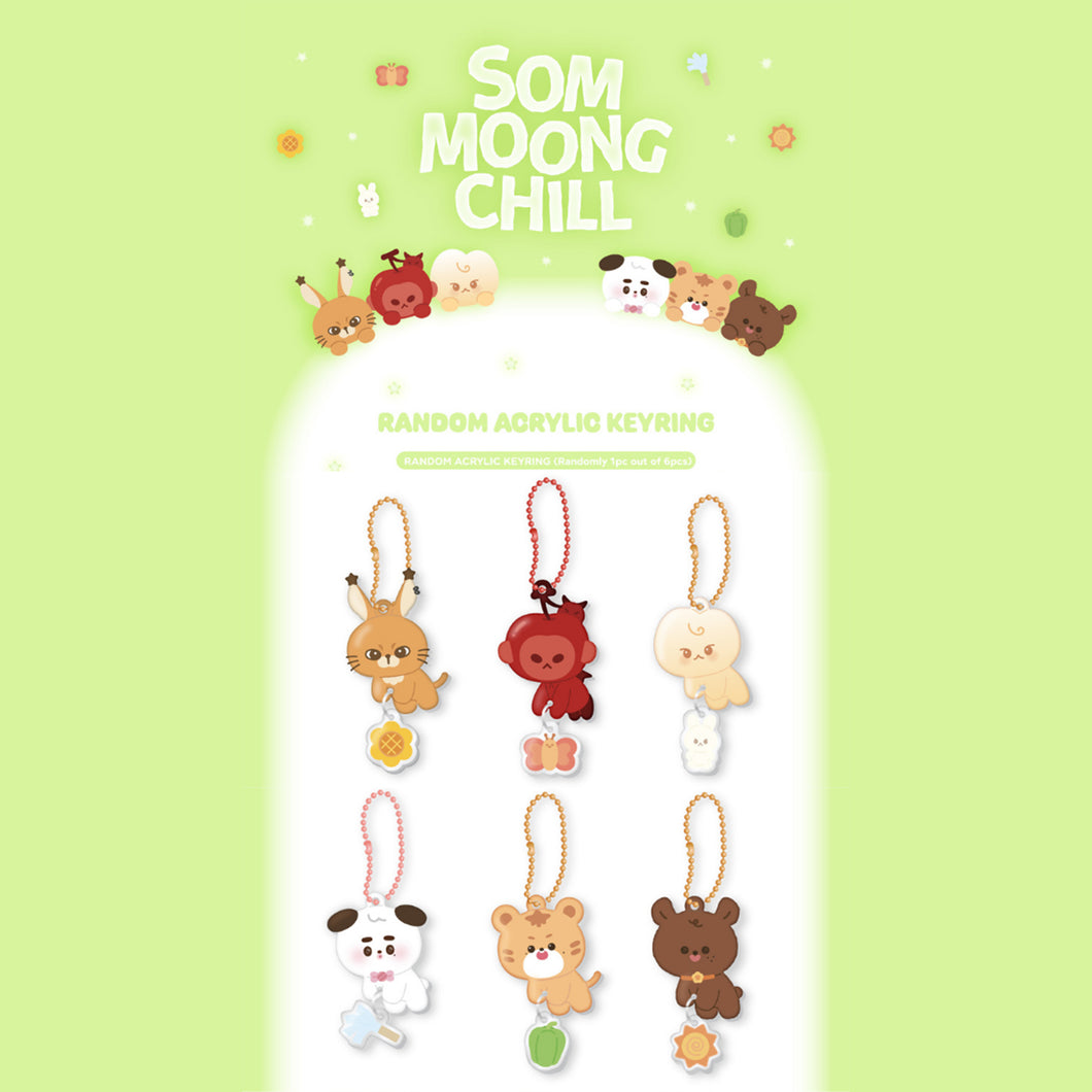 NCT 127 CHARACTER 'SOM-MOONG-CHILL' OFFICIAL MD - RANDOM ACRYLIC KEYRING