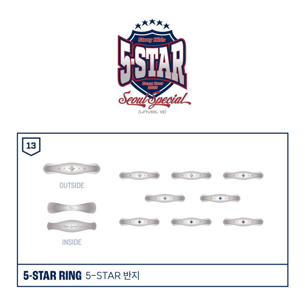 Stray Kids 5-STAR Dome Tour 2023 Seoul Special (UNVEIL 13) MD - 5-Star Ring